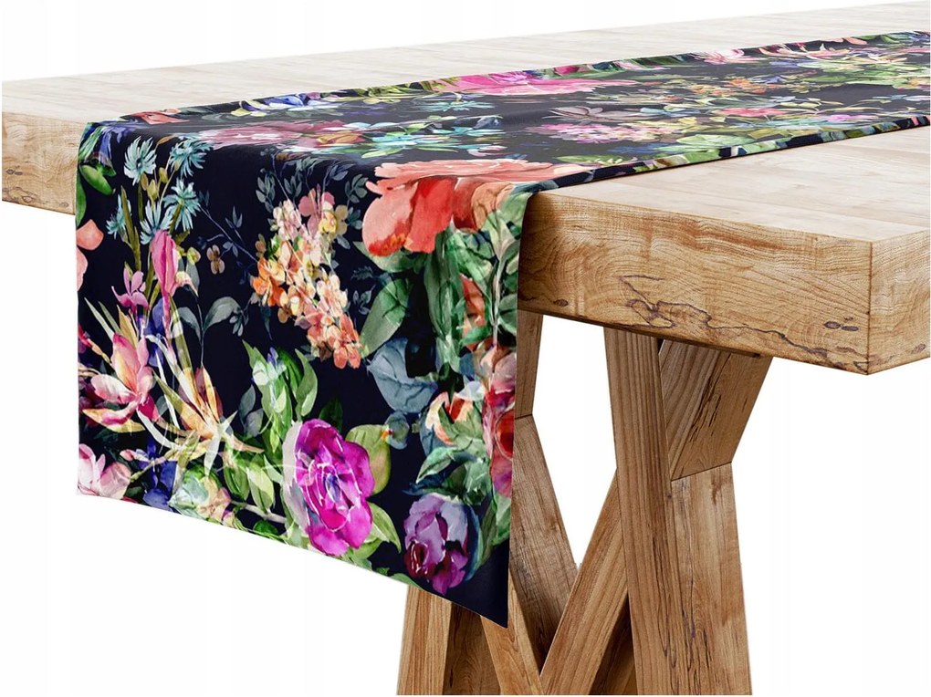 Dekorációs Asztalterítő 40x100 Virágok Színes 7661