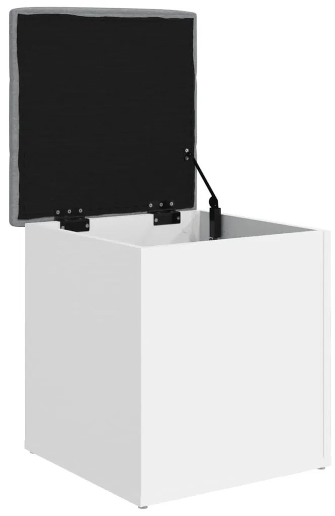 fehér, rétegelt fa tárolópad 42 x 42 x 45 cm