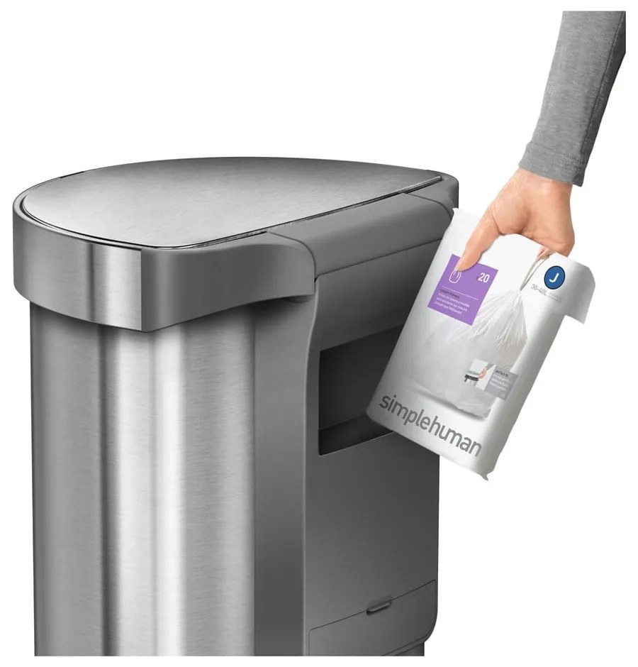 Rozsdamentes acél érintésmentes szemetes 45 l - simplehuman