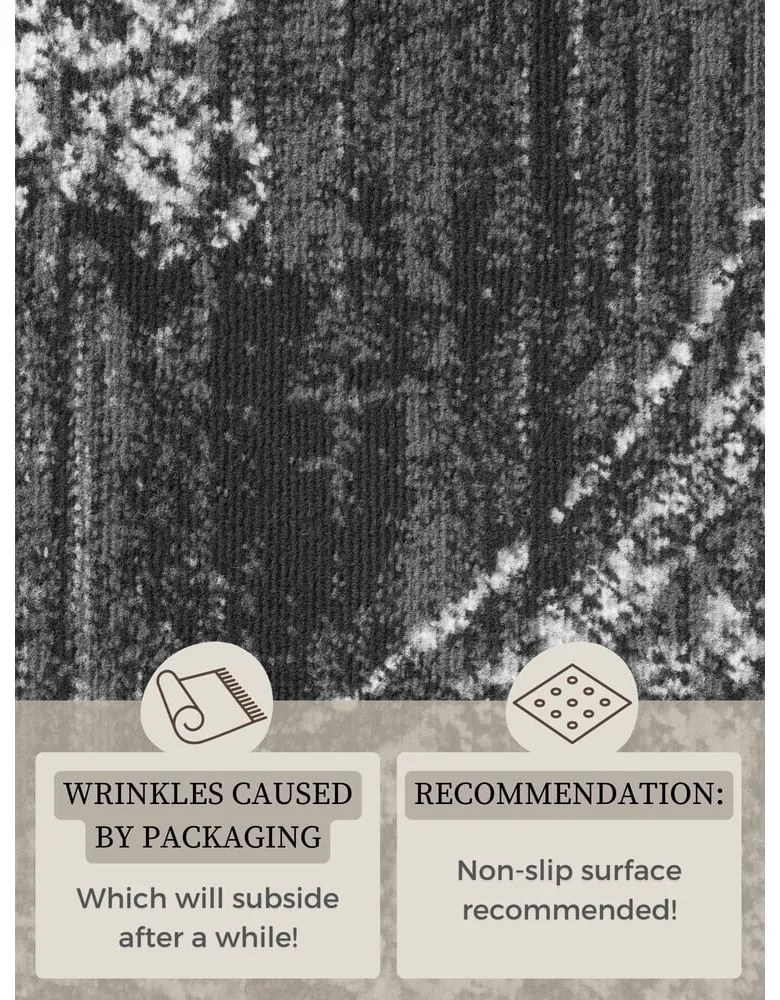 Szürke kerek szőnyeg ø 160 cm Gloria Lydia – Hanse Home