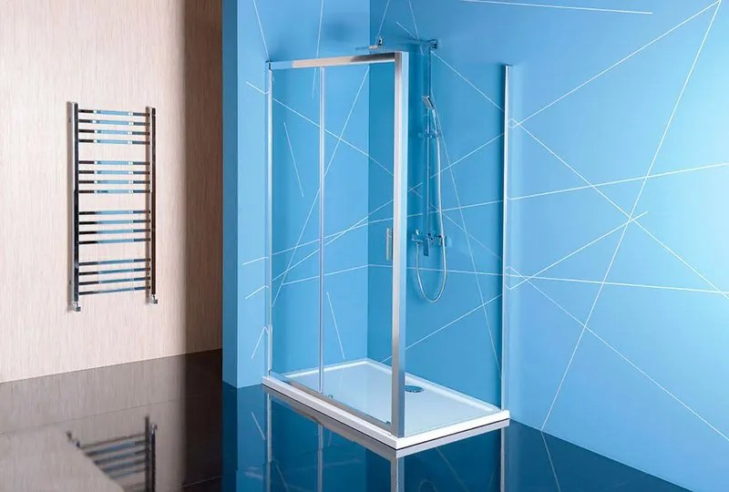 Polysan, EASY LINE zuhanykabin három falú 800-900x800mm, forgóajtós bal / jobb változat, Tégla üveg, EL1638EL3238EL3238