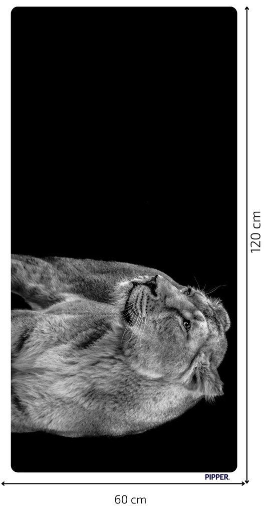 PIPPER. Öntapadós textiltapéta "Oroszlánnő"