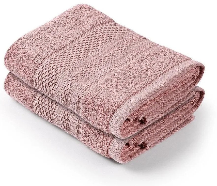 Kéztörlő Szett (2 db) Piramit - Dusty Rose