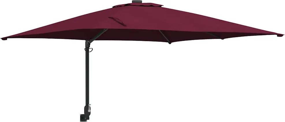 vidaXL Kerti napernyő Bordeaux piros 248,5 x 247,5 x 160 cm