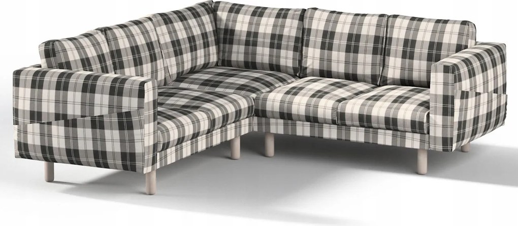 Dekoria Norsborg 4 személyes sarokkanapé huzat Ikea szürke