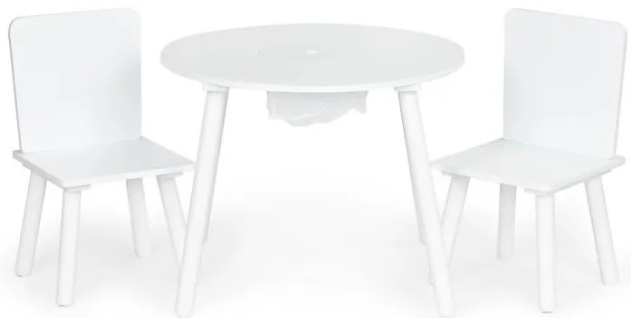 Fából készült gyerek asztal  MODERN+ 2 szék