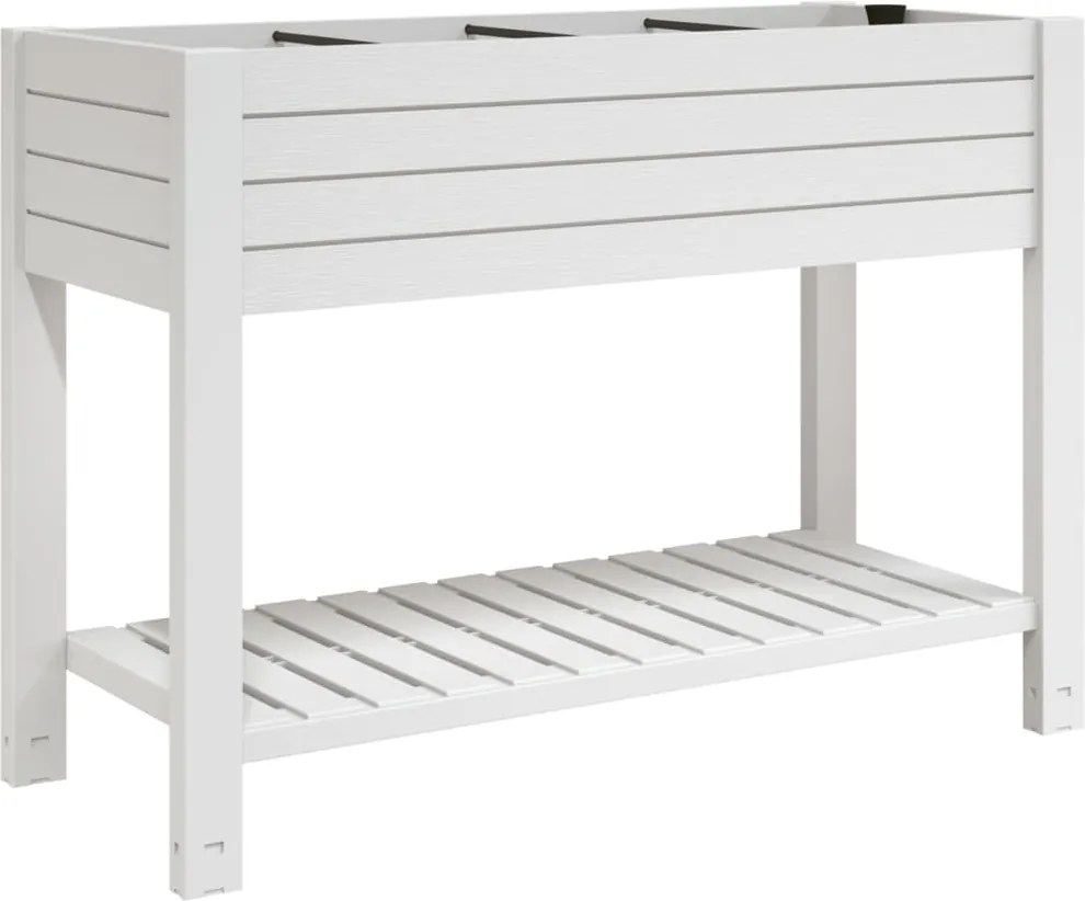vidaXL fehér polipropilén magaságyás 110x45x79 cm