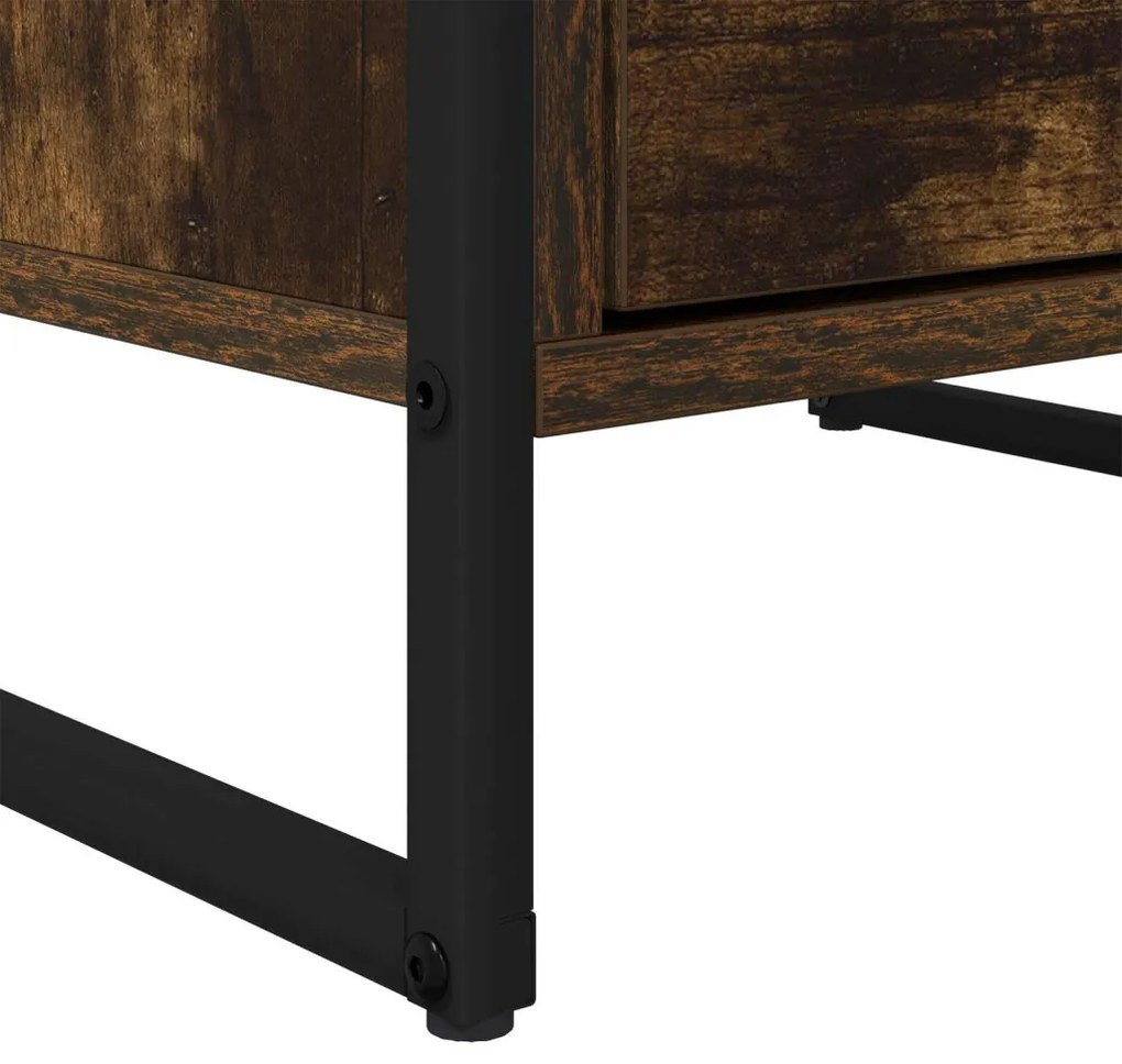 Széf fiókkal Füstös tölgy 42 x 36 x 75.5 cm Faanyag