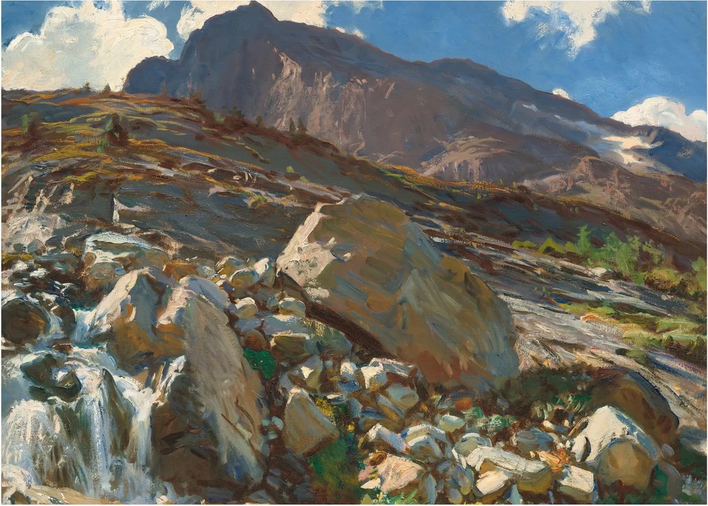 Üveg kép - John Singer Sargent, Simplon Pass, reprodukciók (70x50 cm)