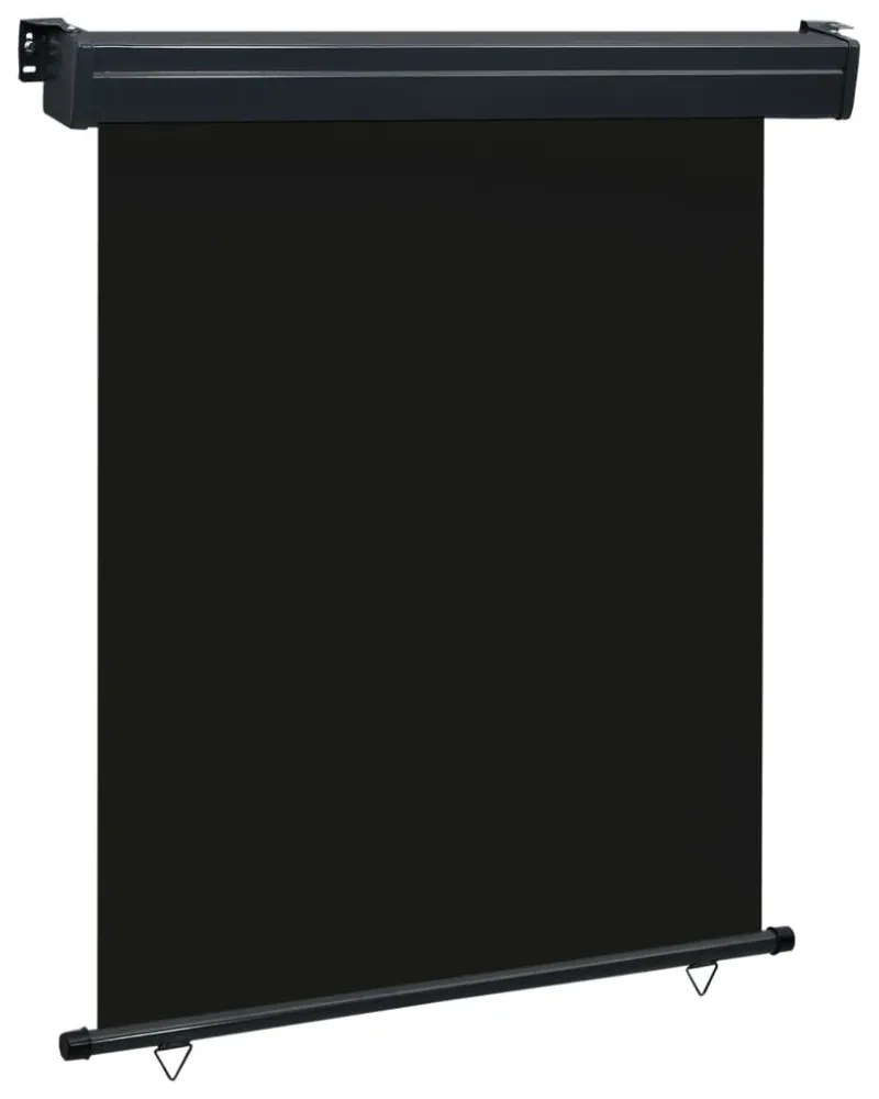 fekete erkély oldalnapellenző 145 x 250 cm
