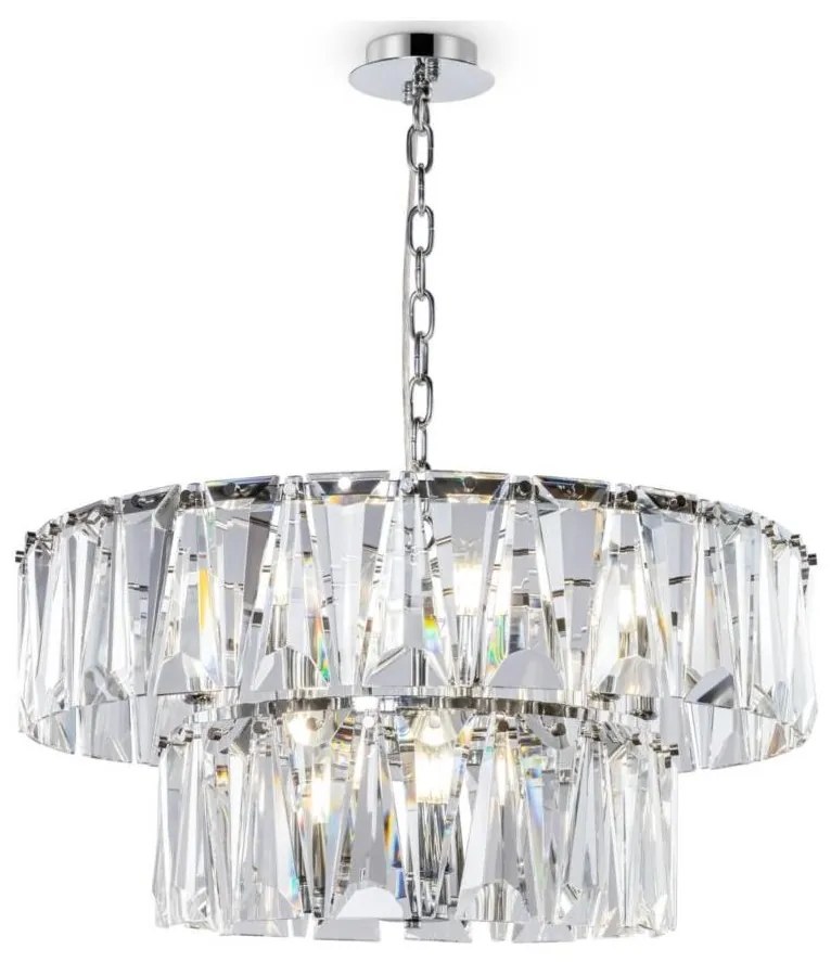 Maytoni MOD043PL-12CH - Csillár láncon PUNTES 12xE14/40W/230V króm