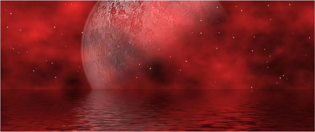 Kép - Hold a felszínen (120x50 cm)