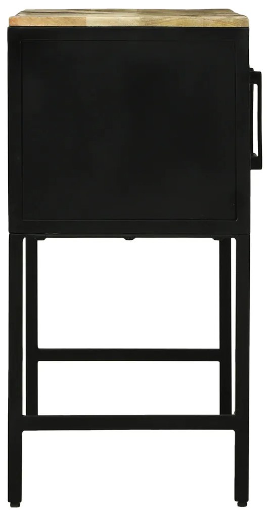 Oldalszekrény 100x35x70 cm Tömör fa Durva mangó