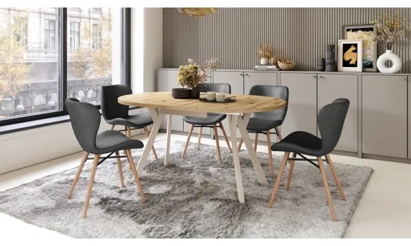 Étkezőasztal ARTUR artisan tölgy/bézs