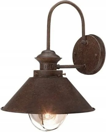 Lámpa lámpa Rust fali lámpa IP23 barna homlokzati lámpa
