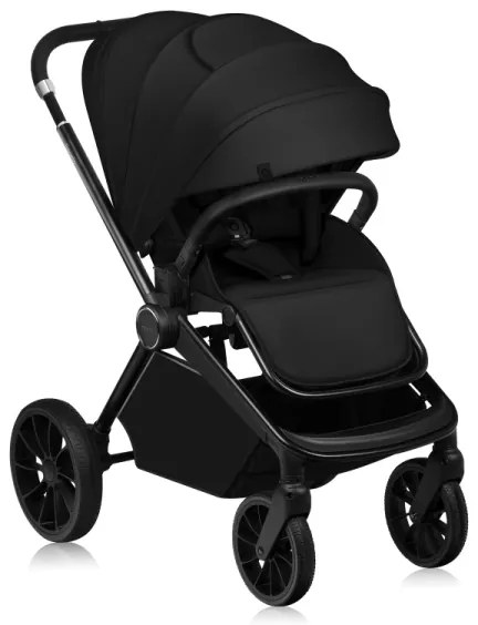 Lionelo - Kombinált 2 az 1-ben babakocsi MIKA PLUS Fekete ónix