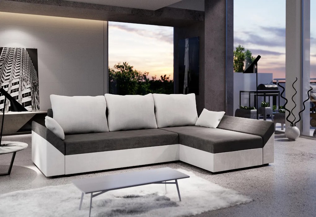 VIVIANA ágyázható sarok ülőgarnitúra 243x85x139, mikrofázis 15/27, bal