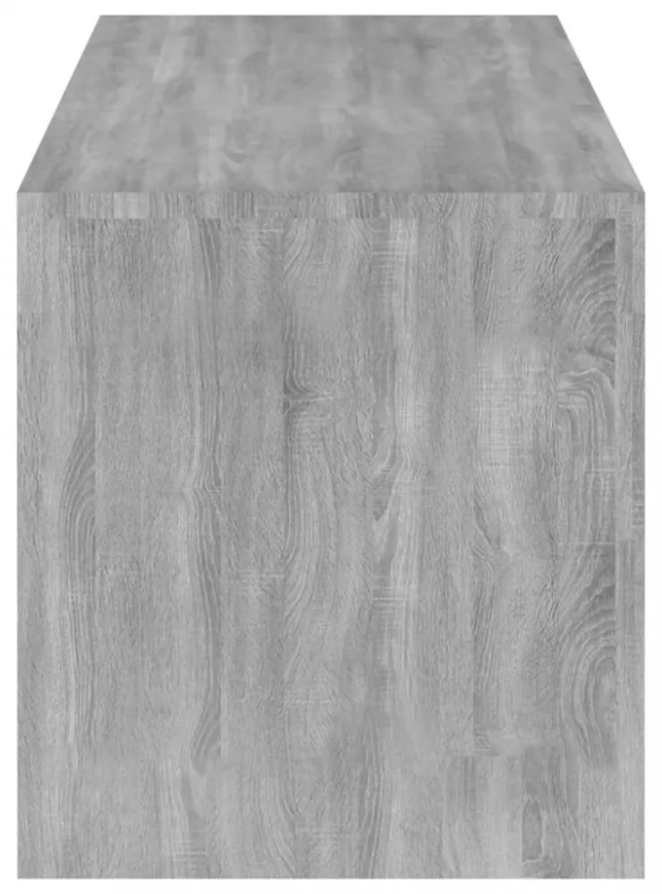 szürke sonoma színű TV-szekrény LED-lámpákkal 120 x 35 x 40 cm
