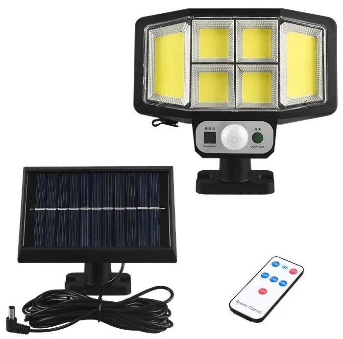 Napelemes lámpa PIR mozgásérzékelővel - 146 COB