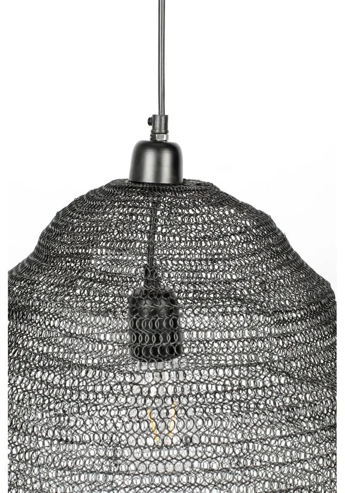 Lena fekete függőlámpa, ø 48 cm - White Label