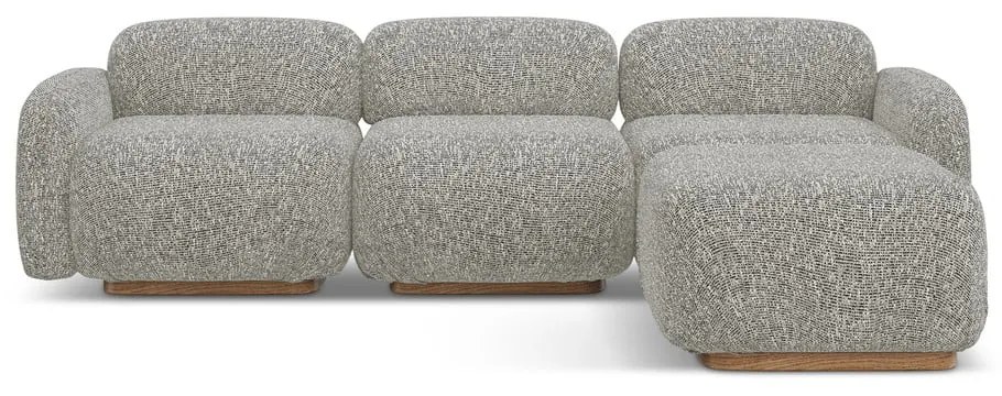 Szürke moduláris sarokkanapé (variálható sarok) Ailani – Makamii