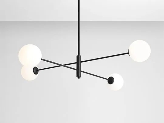 ALDEX 1090PL_L1 HOMME Többágú Függesztett Lámpa Fekete E14 IP20