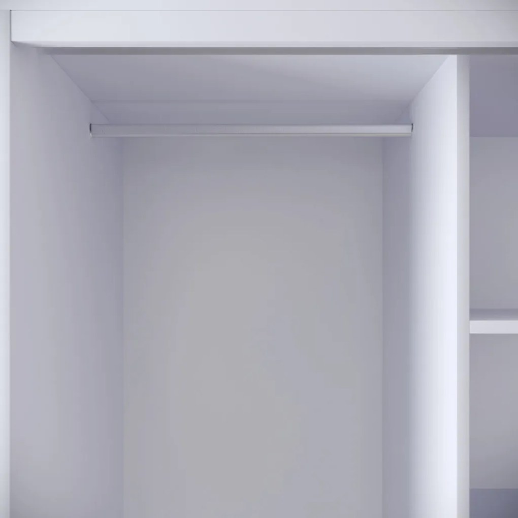 Martin gardróbszekrény, fehér, 84 cm