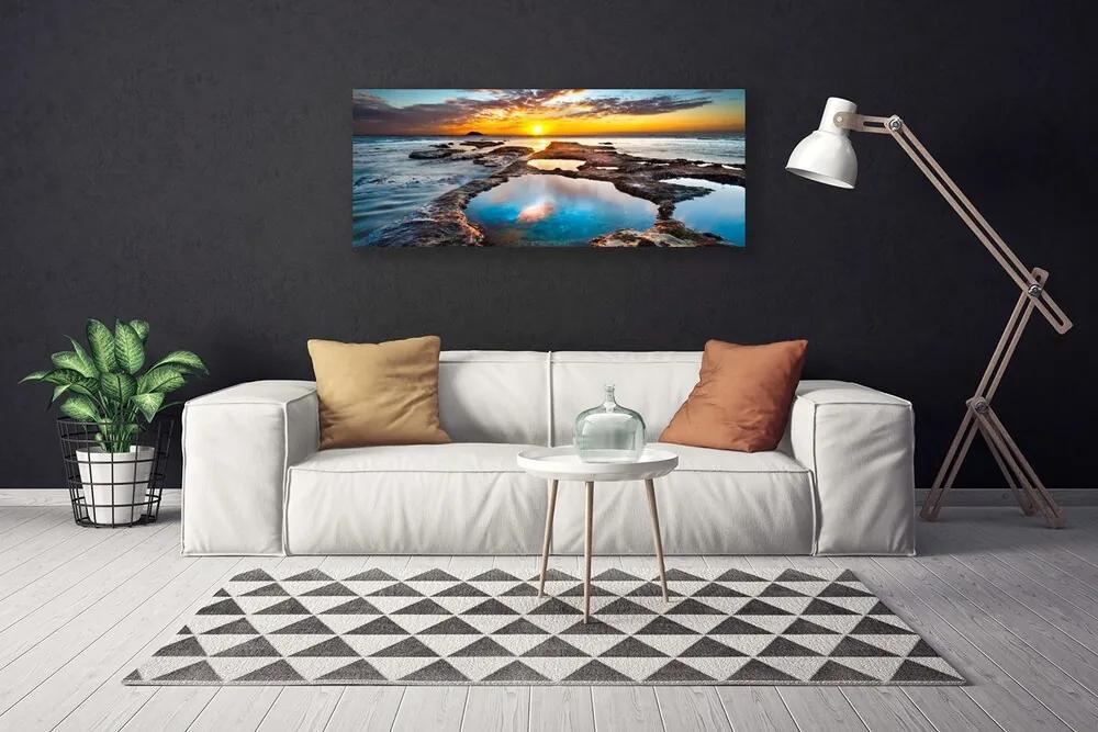 Canvas kép Sea Sun Landscape 100x50 cm