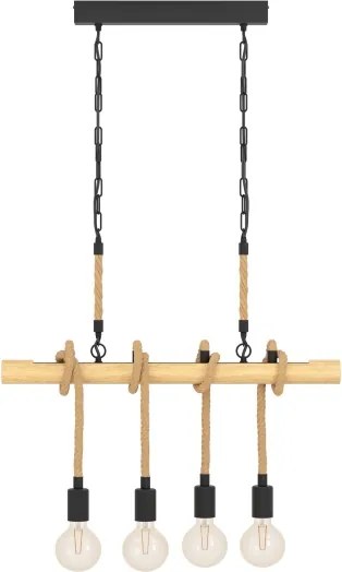 Eglo 43318 - Láncos csillár YOUNGSTOWN 4xE27/40W/230V