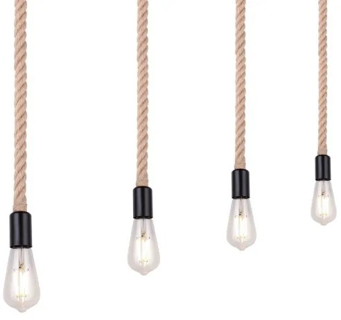 Globo 69029-4H - Csillár zsinóron ULLEU 4xE27/60W/230V