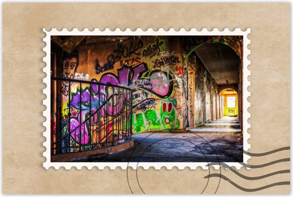 Poszterek 90x60 Grafiti falikép