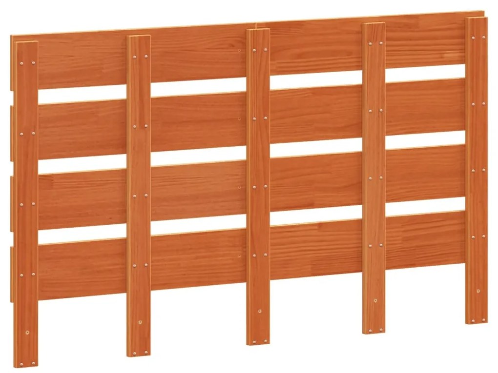 viaszbarna tömör fenyőfa fejtámla 120 cm