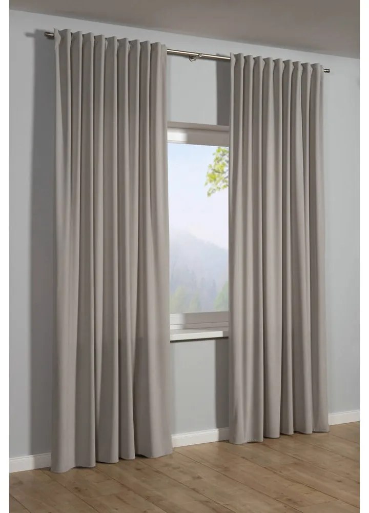 Szürke függöny 135x245 cm Kord – Sehlbach