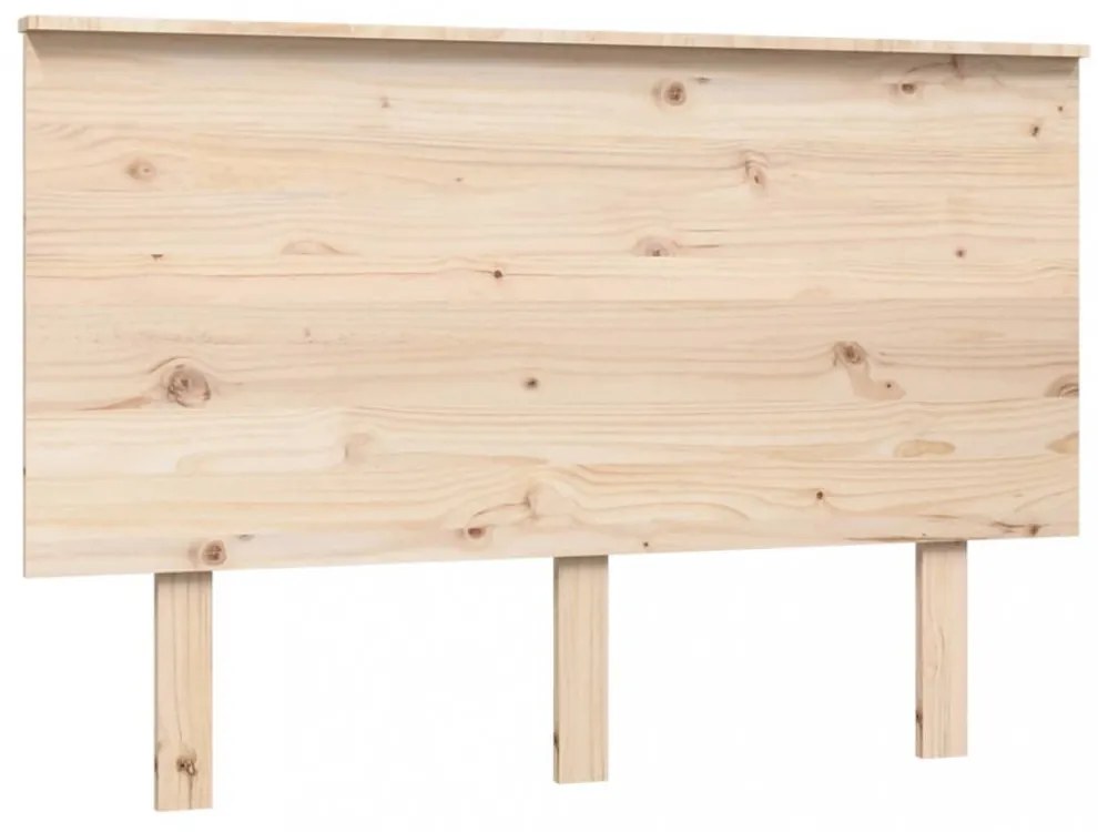 tömör fenyőfa ágyfejtámla 124x6x82,5 cm