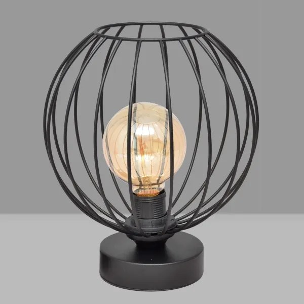 Asztali lámpa MERCURE 1xE27/15W/230V fekete