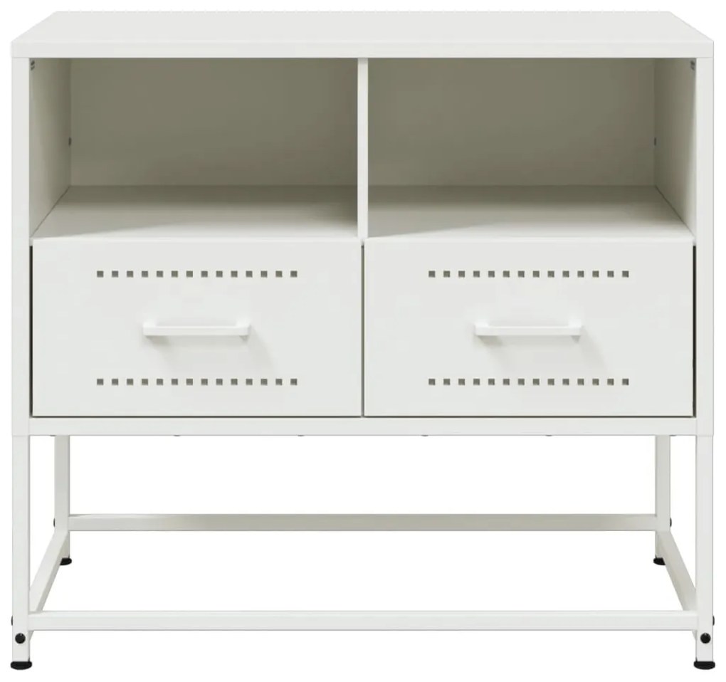 fehér acél TV-szekrény 68 x 39 x 60,5 cm