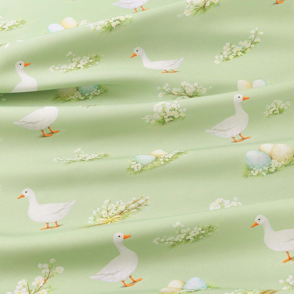 Goldea húsvéti díszpárnahuzat - libák és húsvéti tojások 40 x 40 cm