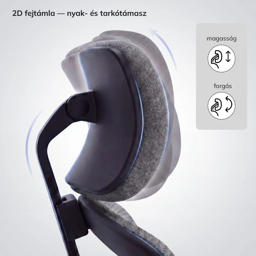 Ergonomikus irodai szék sötétszürke AXIS