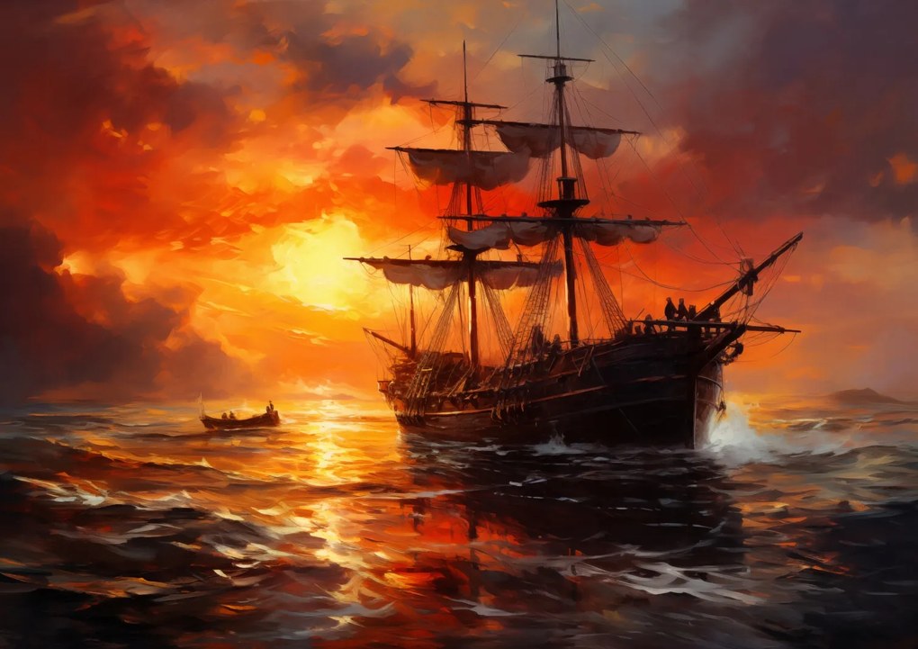 Poszter 84,1x59,4cm Tűz a vízen