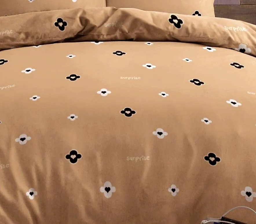 Pamut ágynemű Homa ROMEA BEIGE 7-rézes 140X200 cm