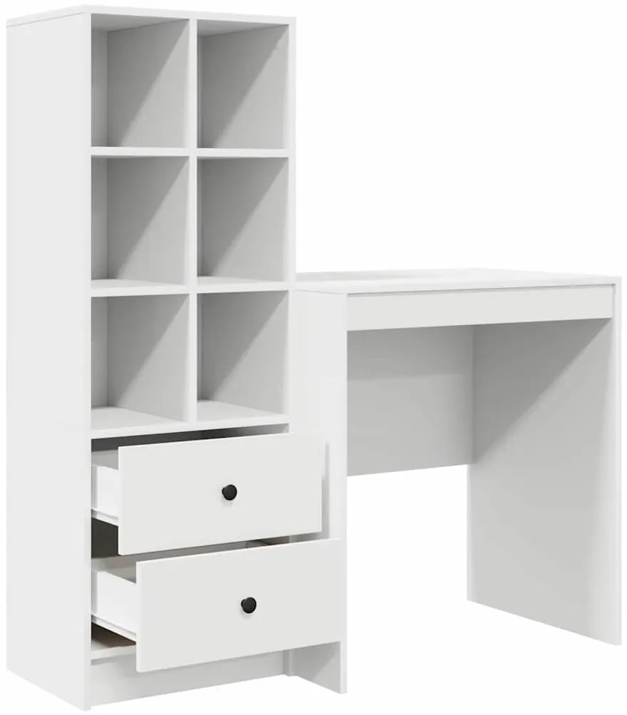 Tárolóval rendelkező íróasztal 2 pcs Fehér 70 x 50 x 76 cm