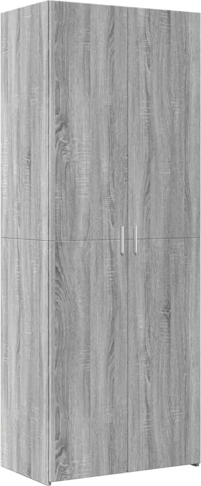 vidaXL szürke sonoma színű szerelt fa magasszekrény 70 x 42,5 x 185 cm