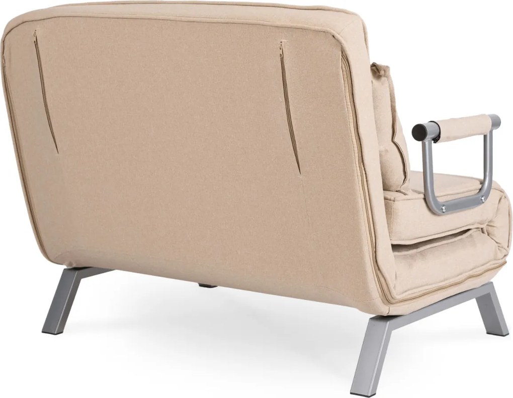 Kétszemélyes dönthető fotel bézs színben BART 2