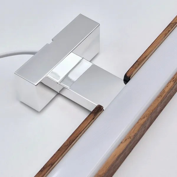 Brilagi-LED Fürdőszobai tükörmegvilágítás WOODY MIRROR LED/15W/230V IP44 tölgy/króm