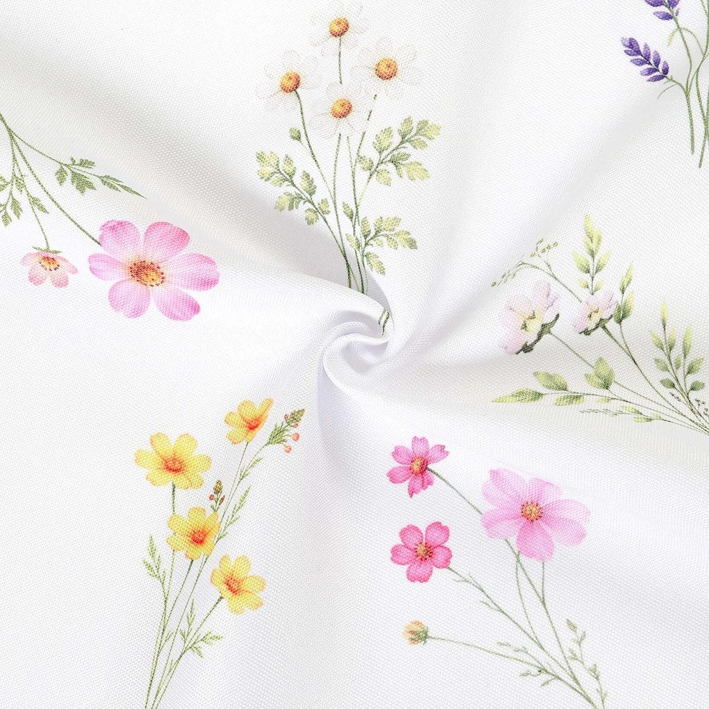 Goldea teflon szövet terítőknek - virágoskert 160 cm