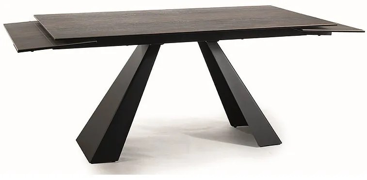 Salvadore bővíthető étkezőasztal barna fahatás 160-240 cm