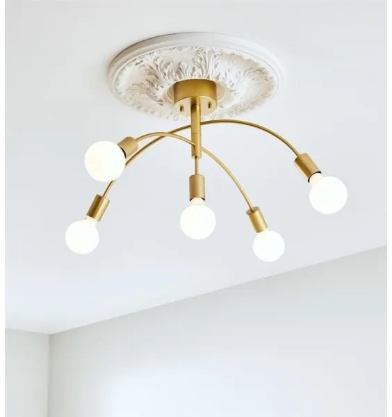 Markslöjd 108285 - Felületre szerelhető csillár CYGNUS 5xE27/40W/230V arany