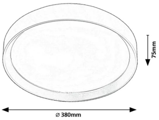 Rabalux 71185 - LED Mennyezeti lámpa LIATRIS LED/25W/230V 3000K átm. 38 cm