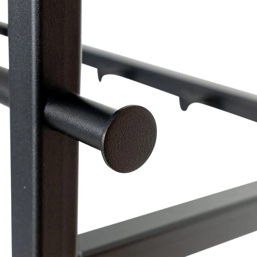 Fekete fém fali fogas polccal 76 cm Marco – Spinder Design