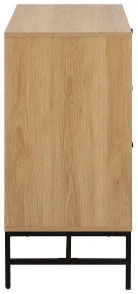 OLIVIA fiókos komód, tölgy